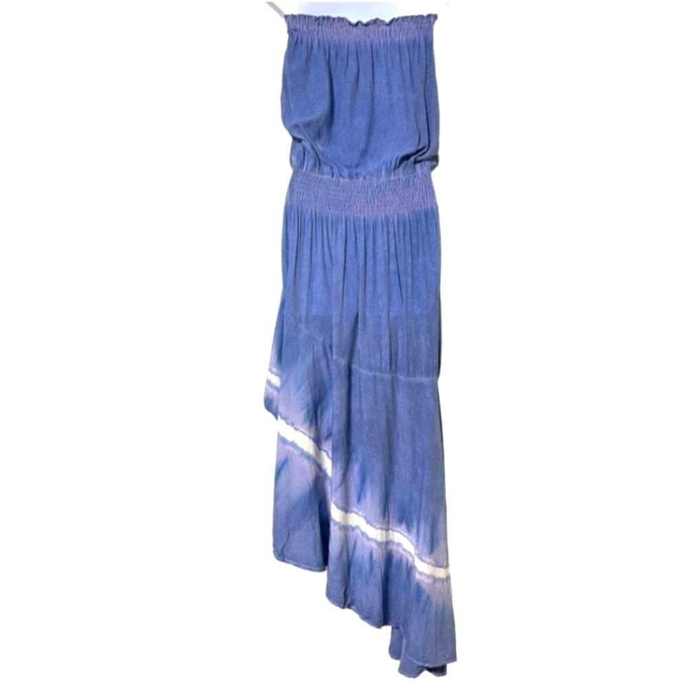 Storia Ocean Breeze Strapless Tie Dye High Low Maxi Dress Small - Picture 6 of 6